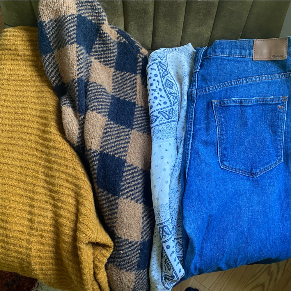Madewell Fall Bundle - sweaters, jeans, shirt